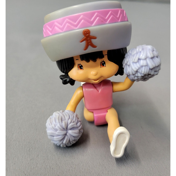 McDonald's Strawberry Ginger Snap Cheerleader Doll Poseable Toy 4" Tall - Picture 3 of 11
